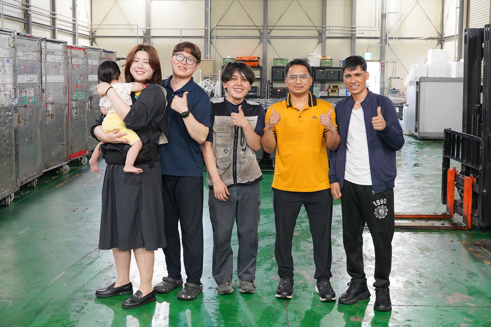 無限商社のスタッフとご家族